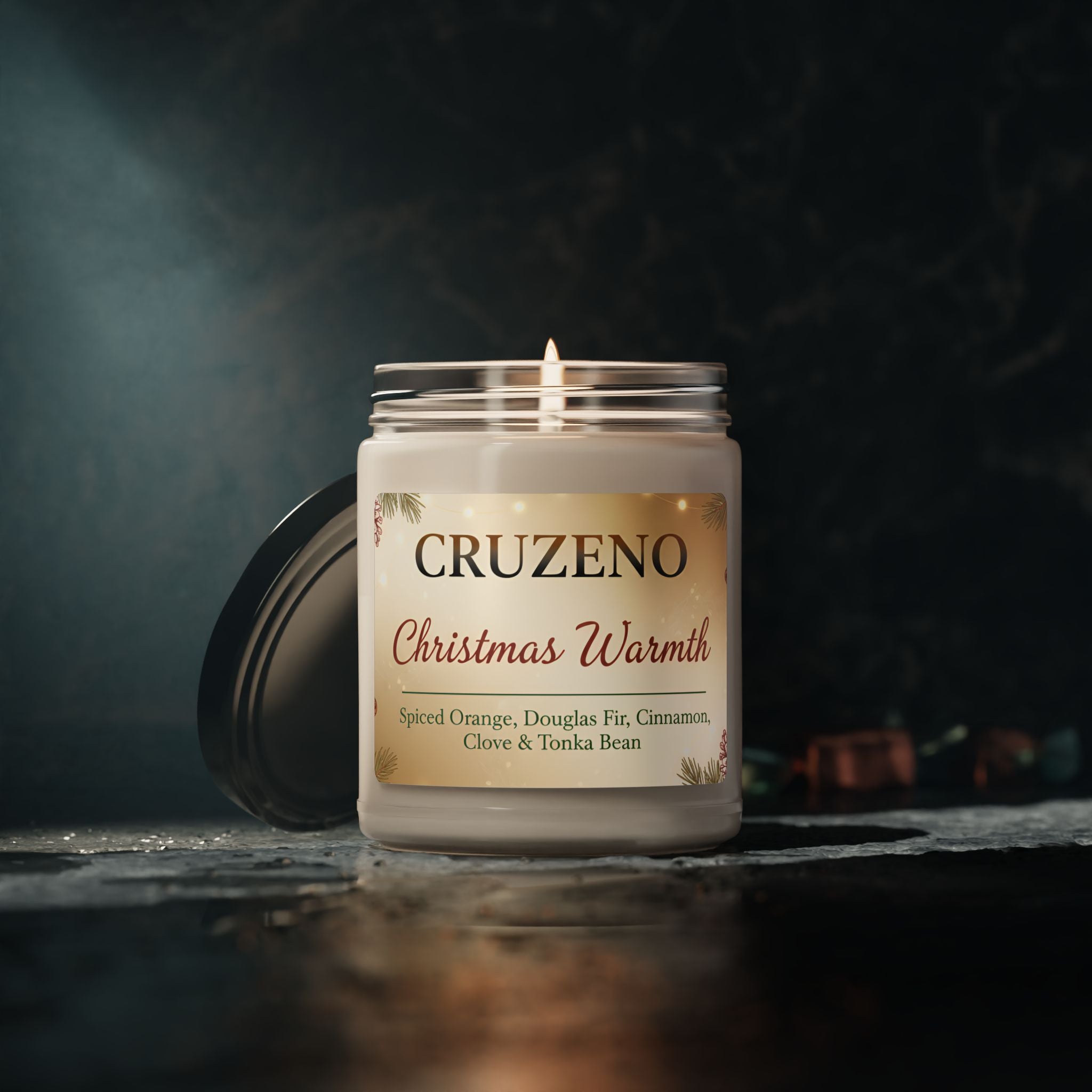 Cruzeno Christmas Warmth Scented Soy Candle