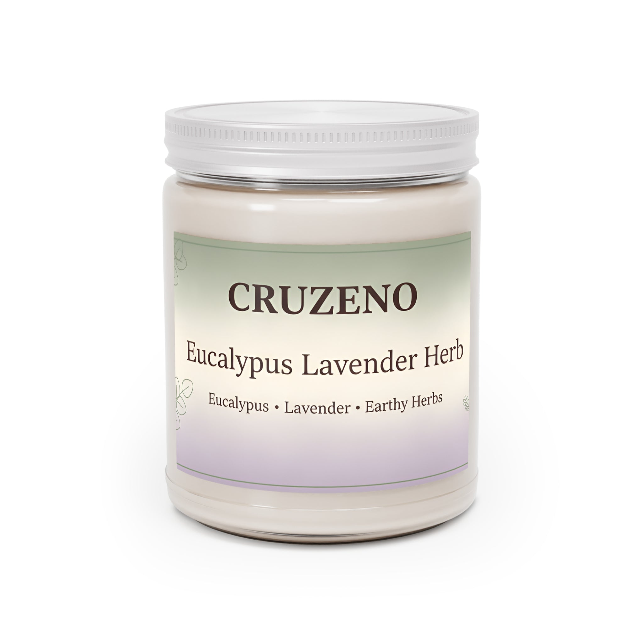 Cruzeno Eucalyptus Lavender Herb Soy Candle