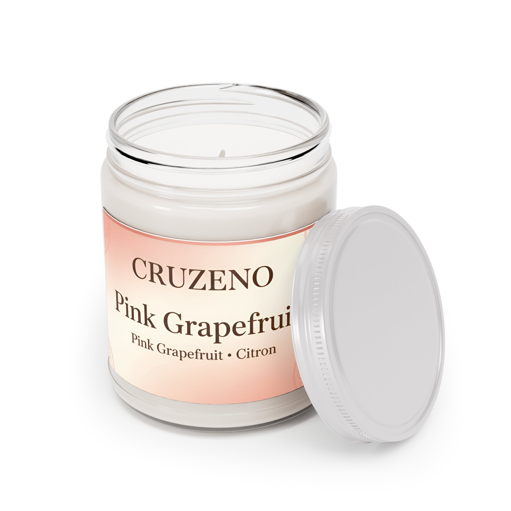 Cruzeno Pink Grapefruit Scented Soy Candle