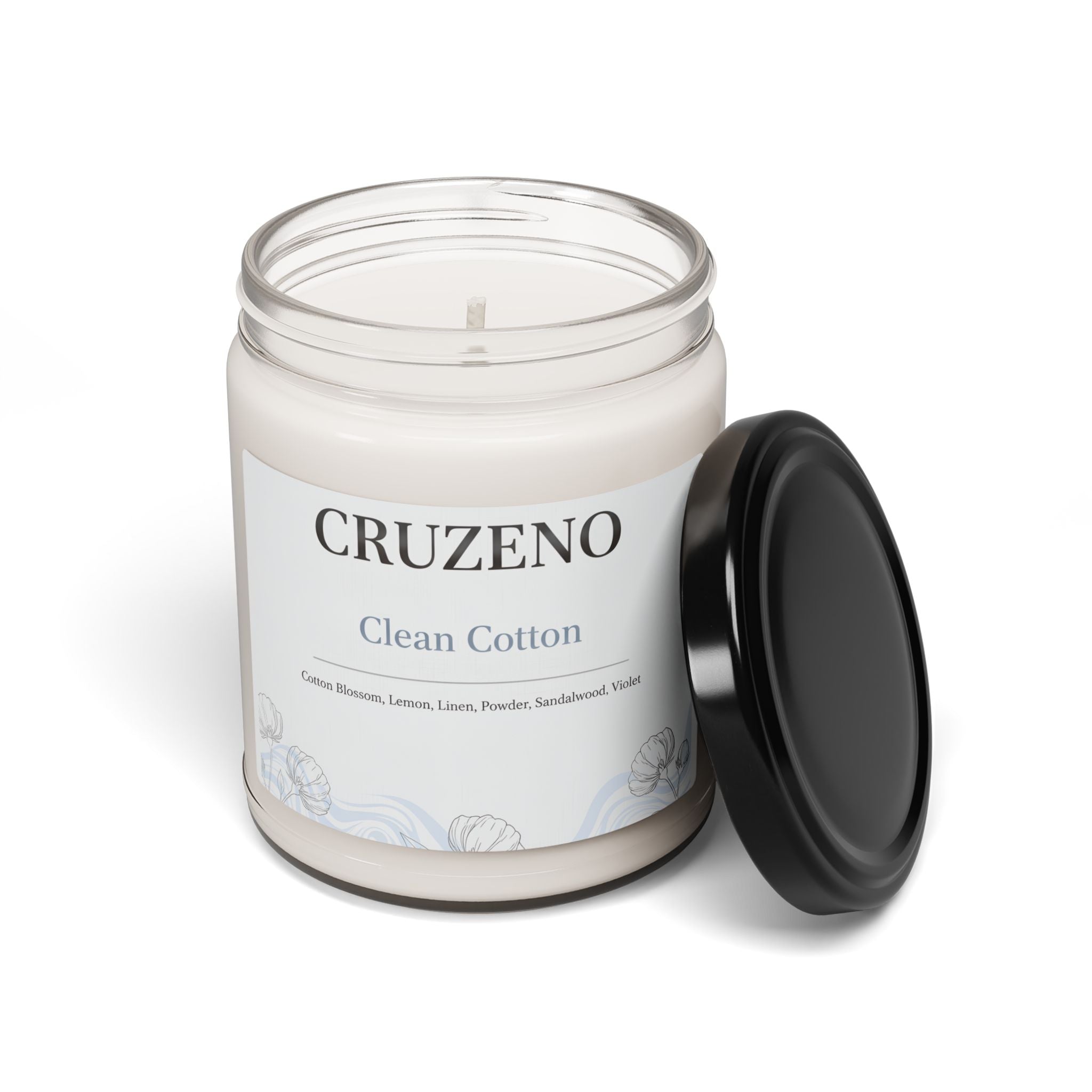 Cruzeno Clean Cotton Scented Soy Candle