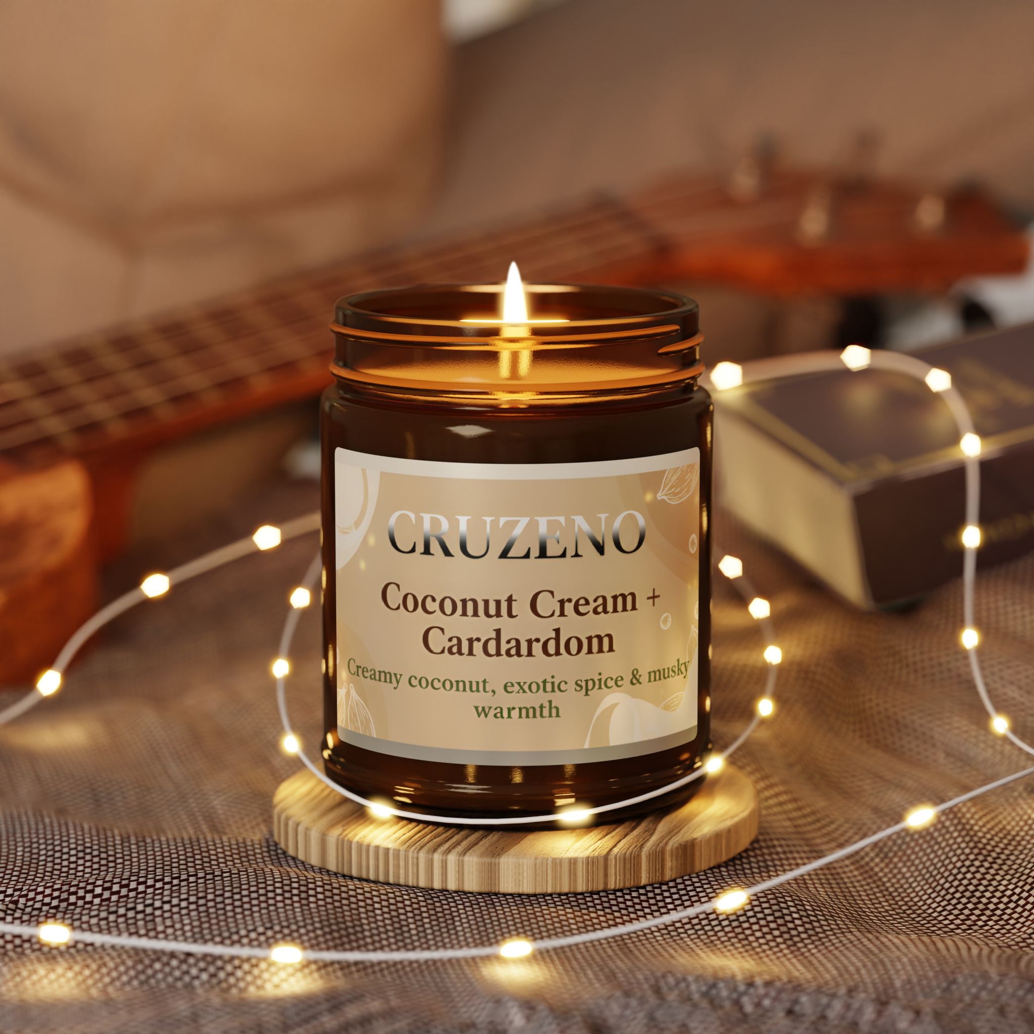 Cruzeno Coconut Cream + Cardamom Soy Candle