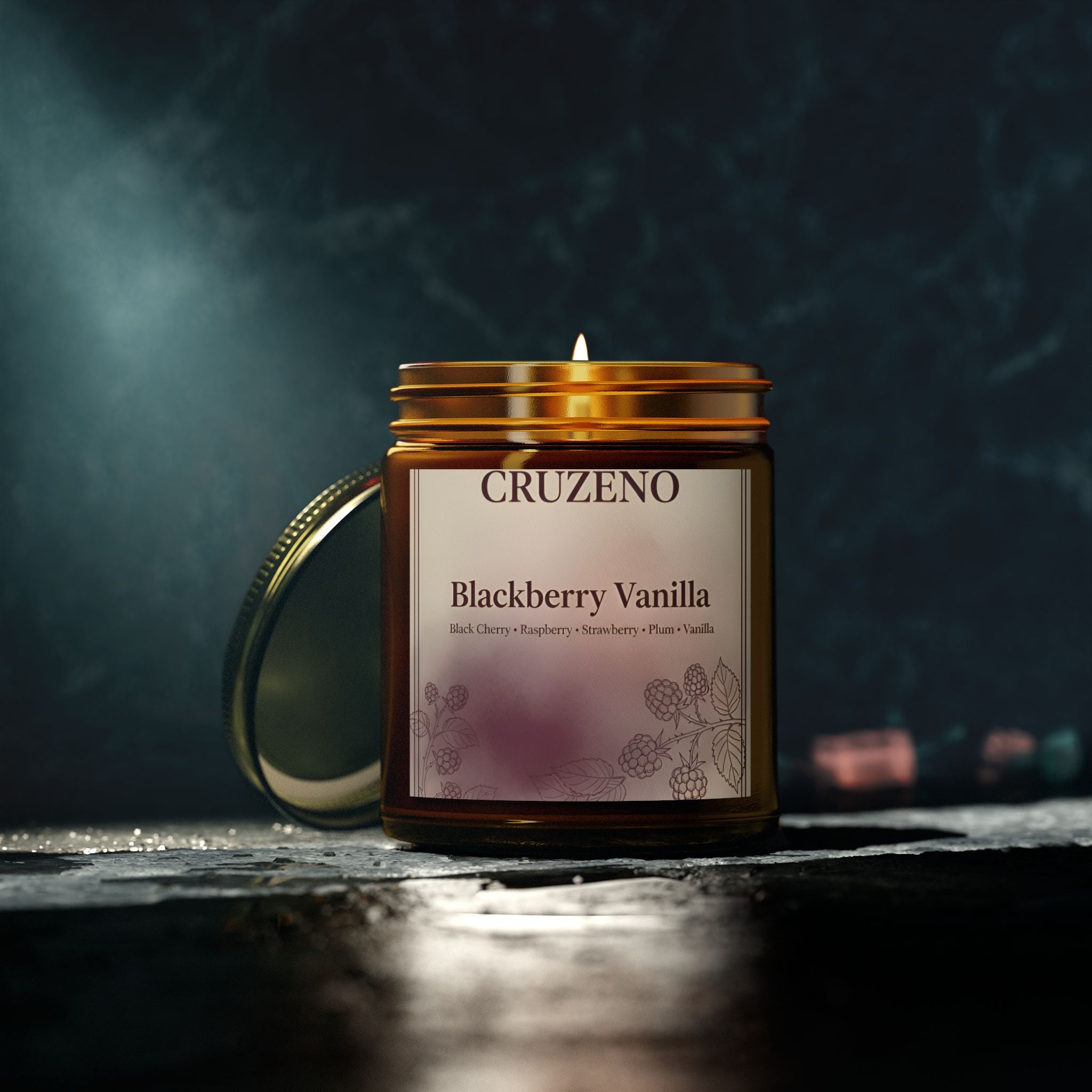 Cruzeno Blackberry Vanilla | Coconut Apricot Wax Candle