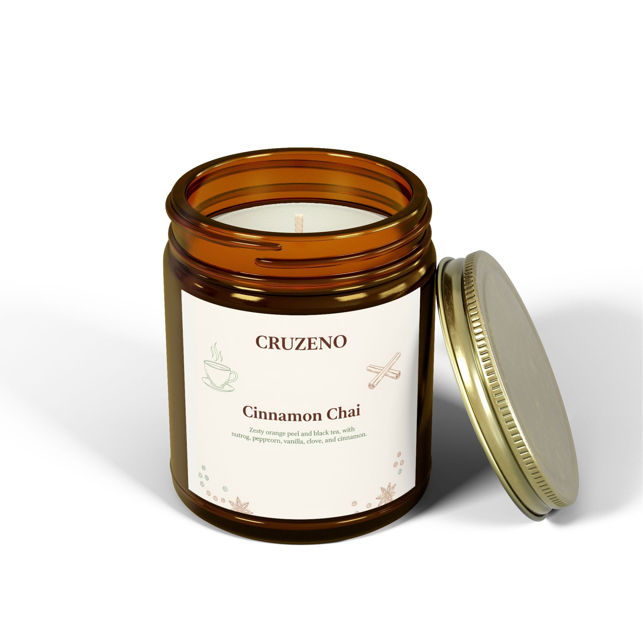 Cruzeno Cinnamon Chai | Coconut Apricot Wax Candle