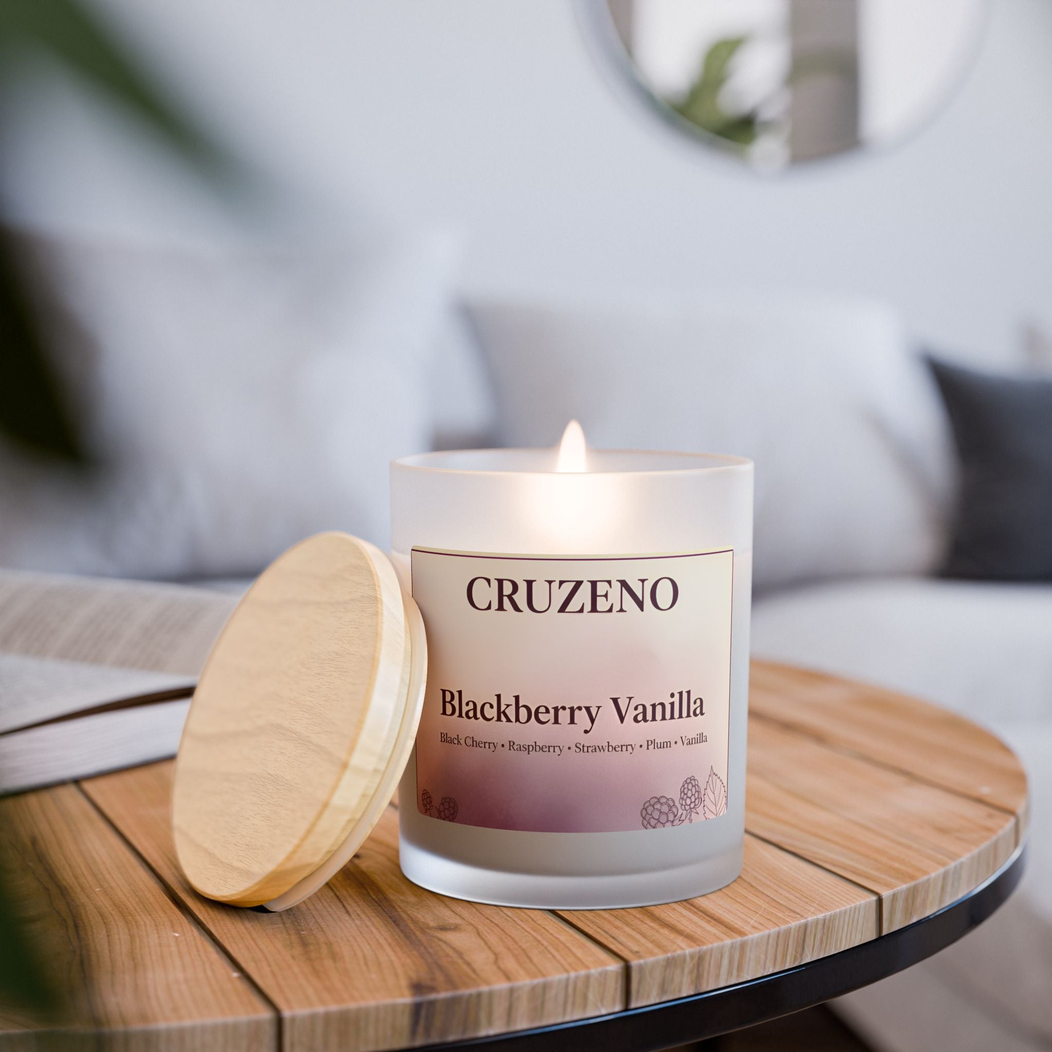 Cruzeno Blackberry Vanilla | Crackling Wooden Wick Candle