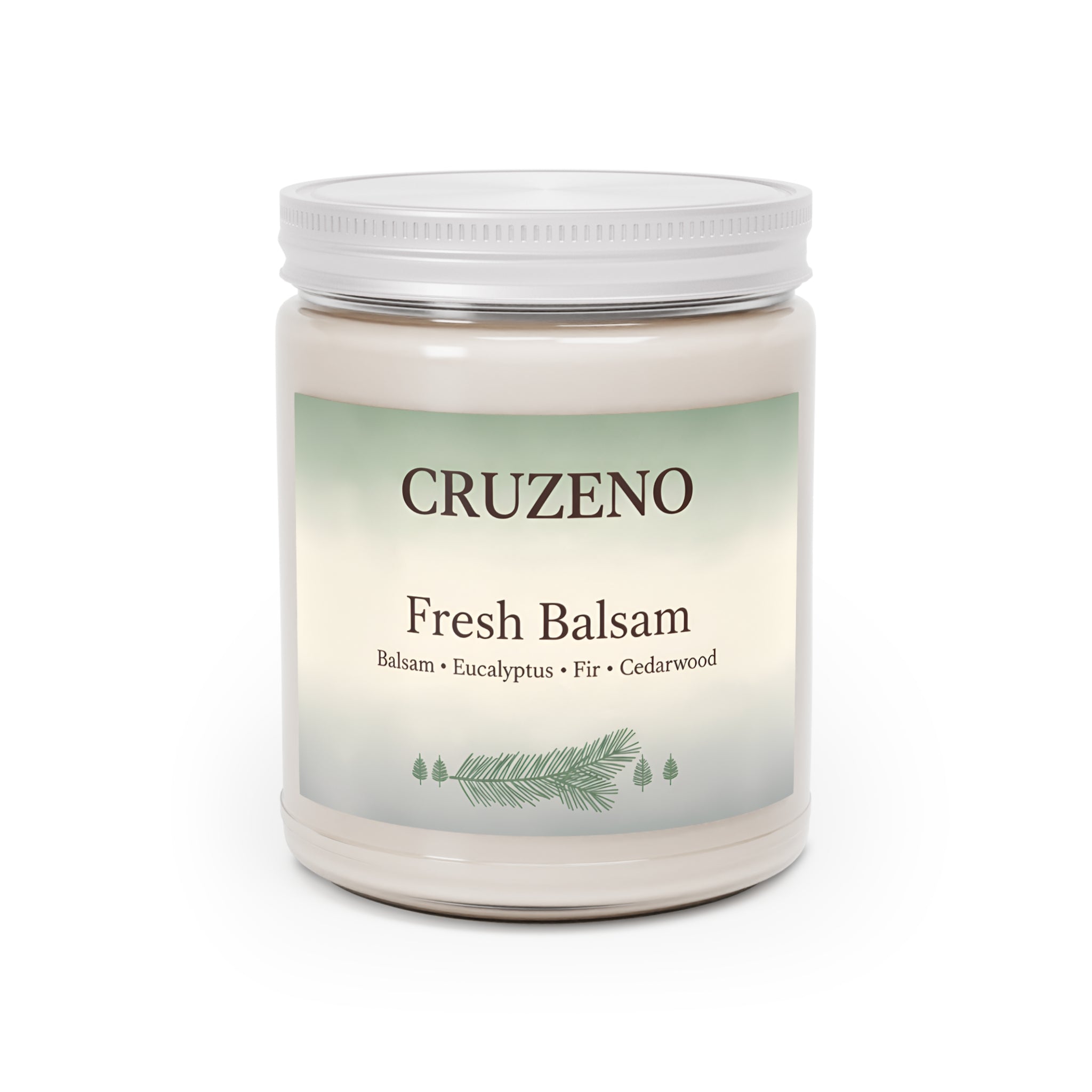 Cruzeno Fresh Balsam Scented Soy Candle