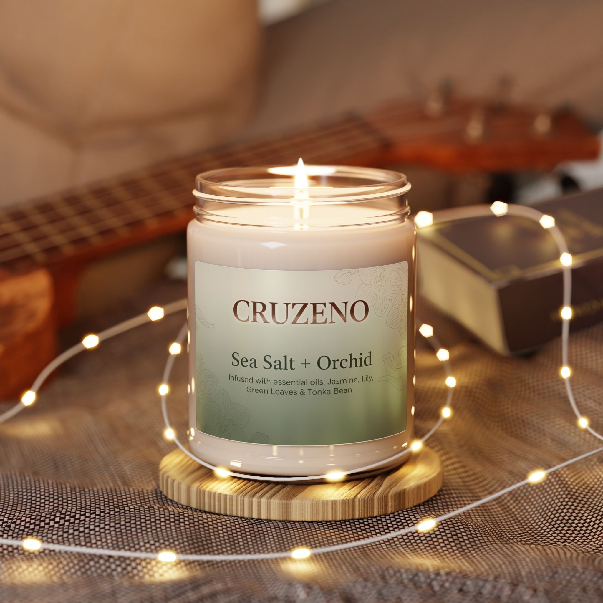 Cruzeno Sea Salt + Orchid Scented Soy Candle
