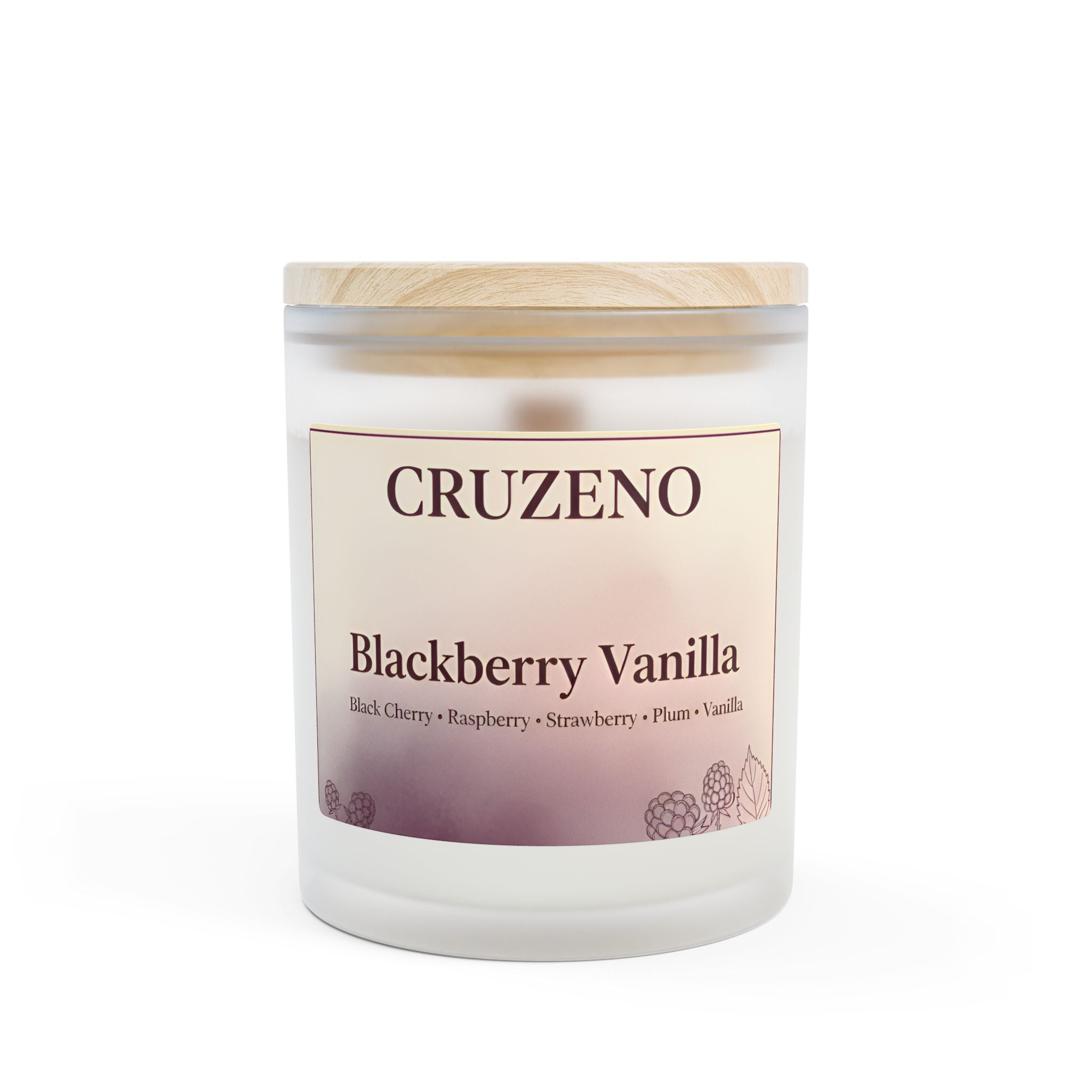 Cruzeno Blackberry Vanilla | Crackling Wooden Wick Candle