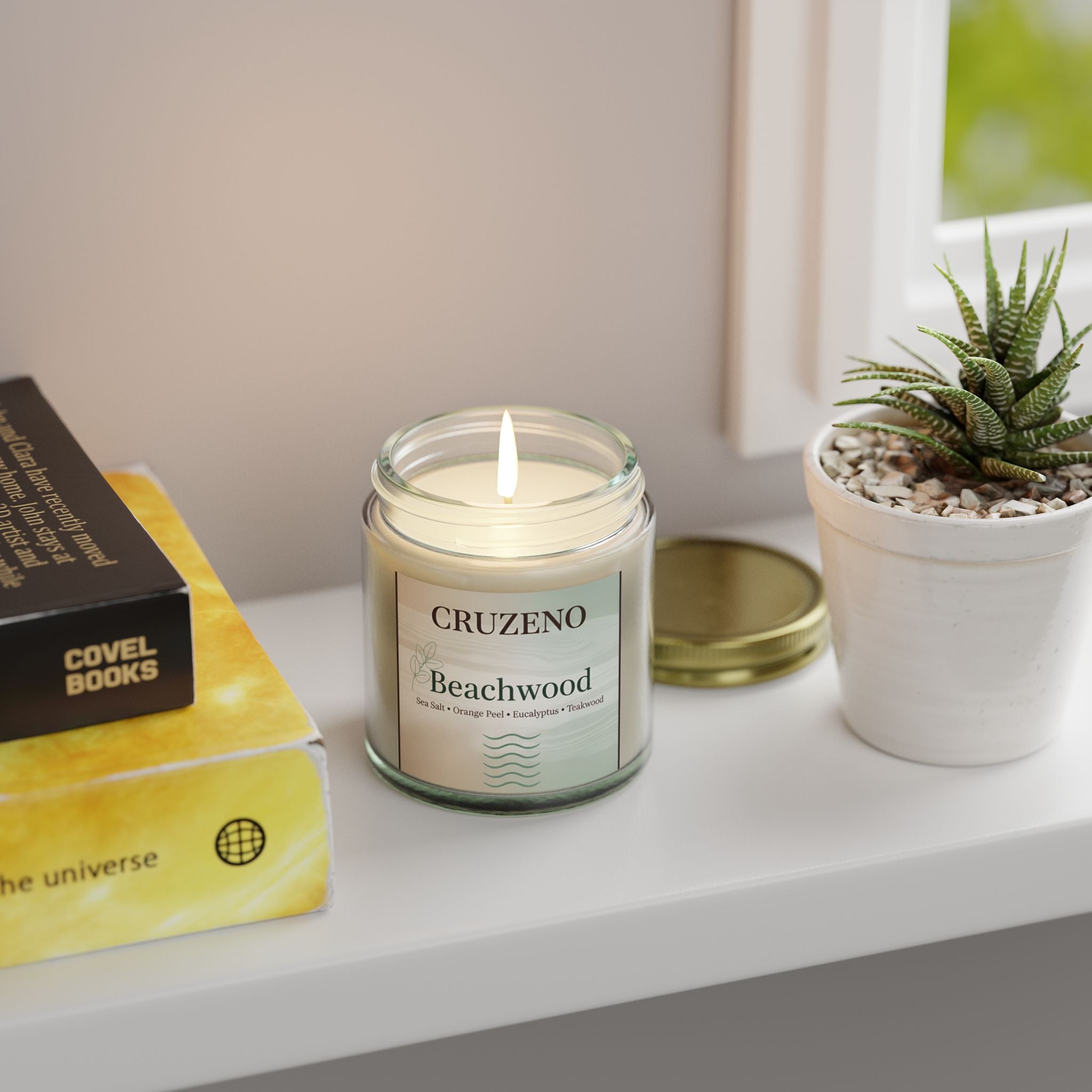 Cruzeno Beachwood | Coconut Apricot Wax Candle