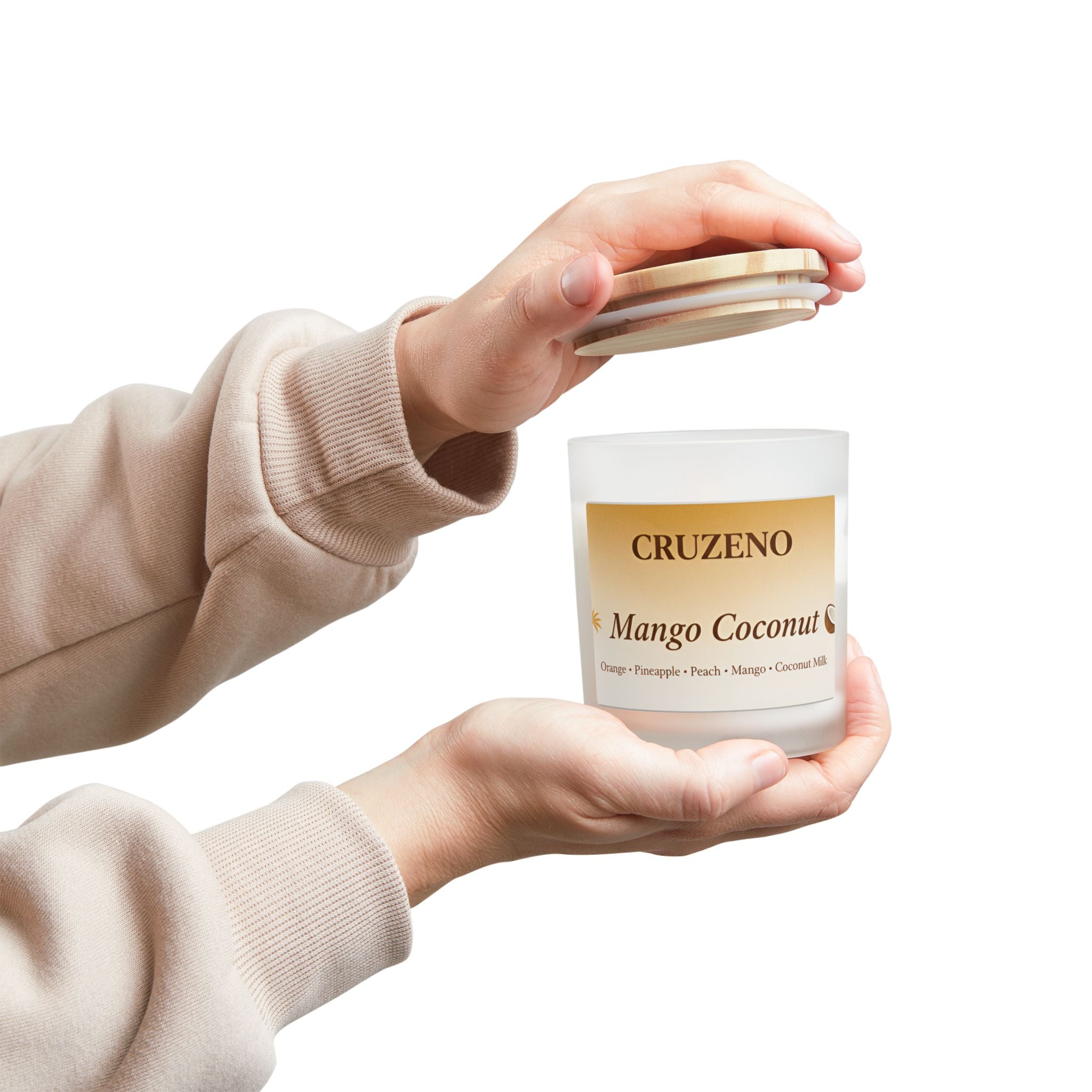 Cruzeno Mango Coconut | Crackling Wooden Wick Candle