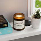 Cruzeno White Sage + Lavender Scented Soy Candle
