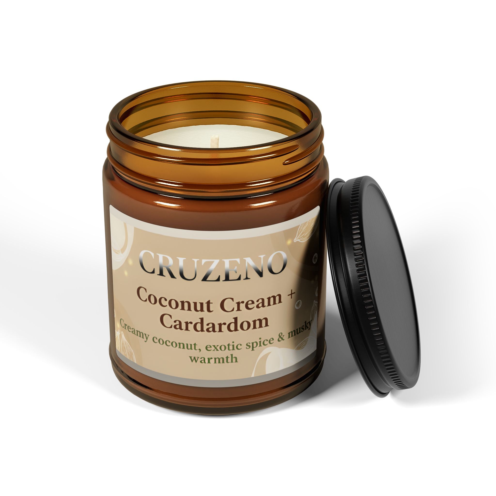 Cruzeno Coconut Cream + Cardamom Soy Candle