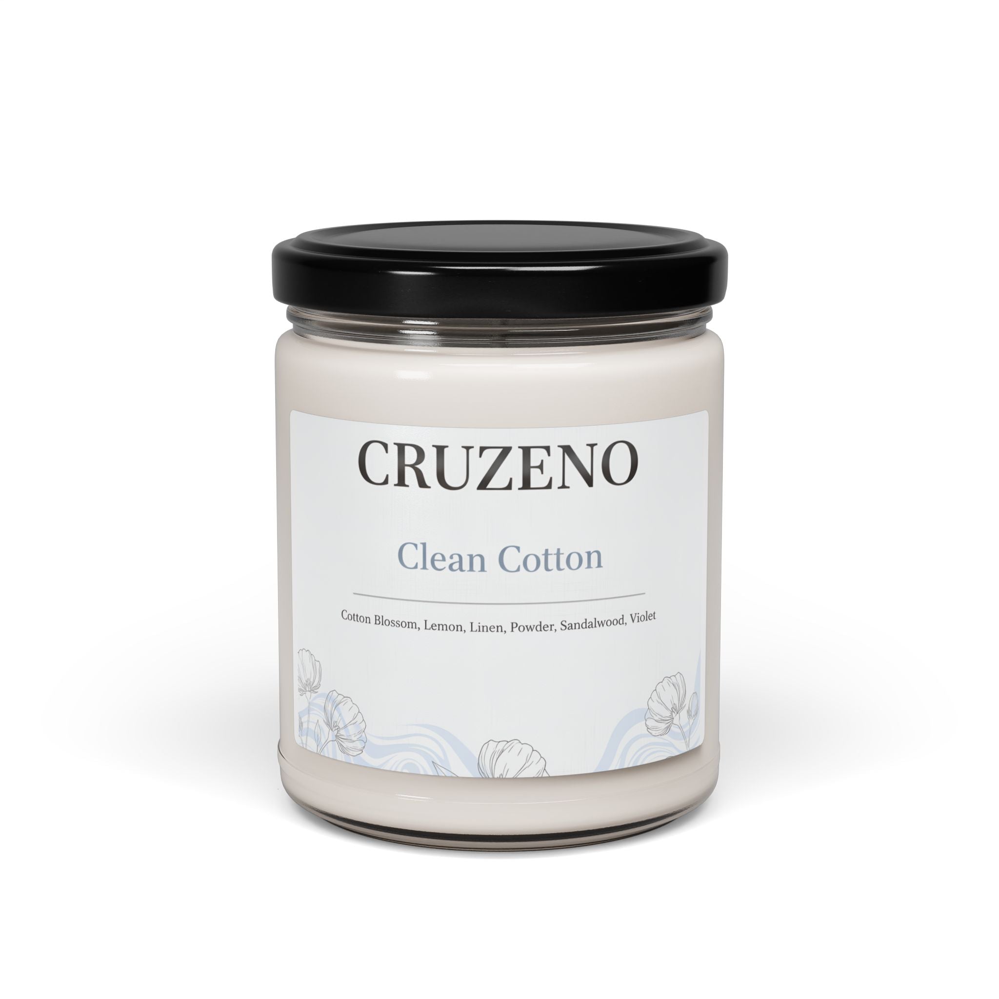 Cruzeno Clean Cotton Scented Soy Candle