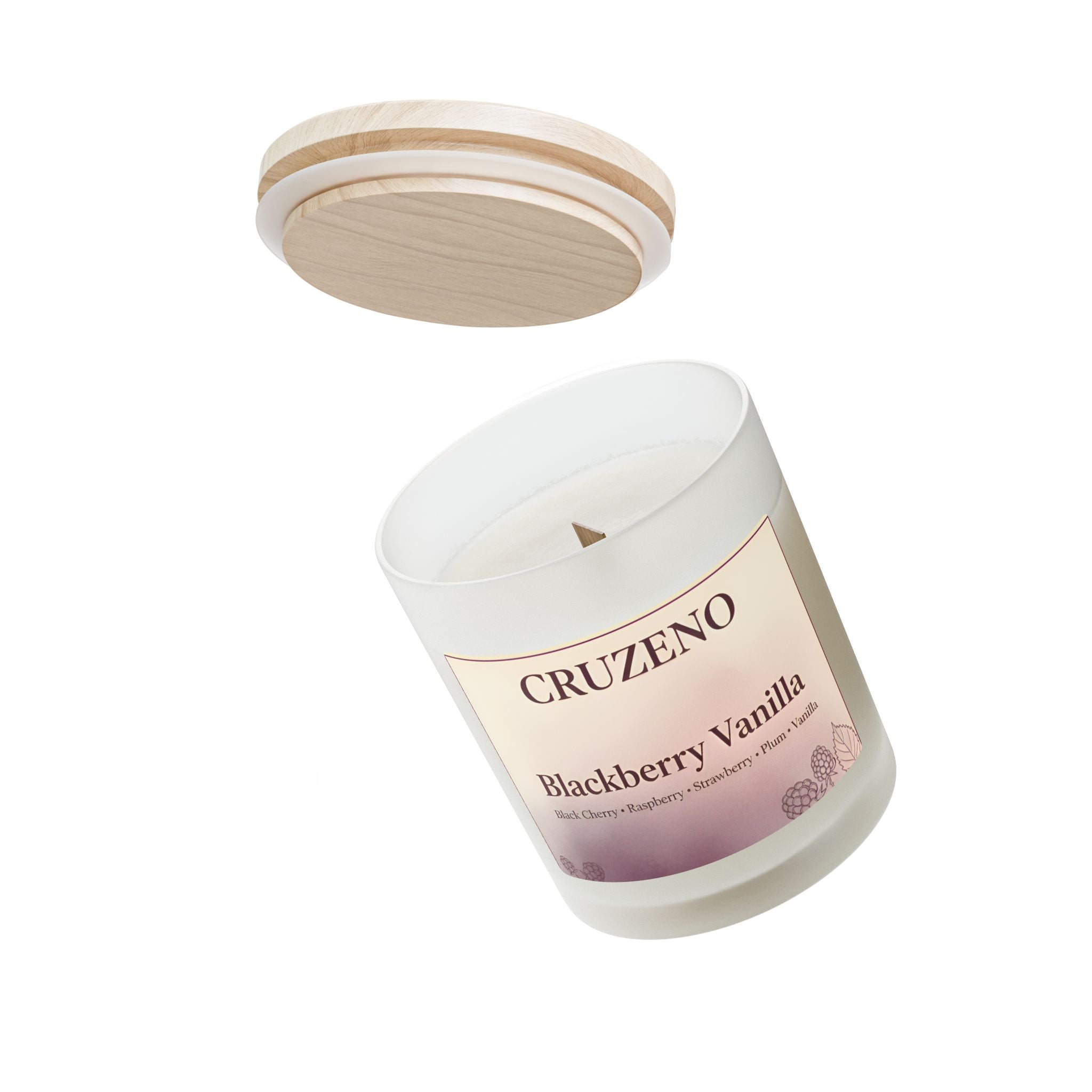 Cruzeno Blackberry Vanilla | Crackling Wooden Wick Candle