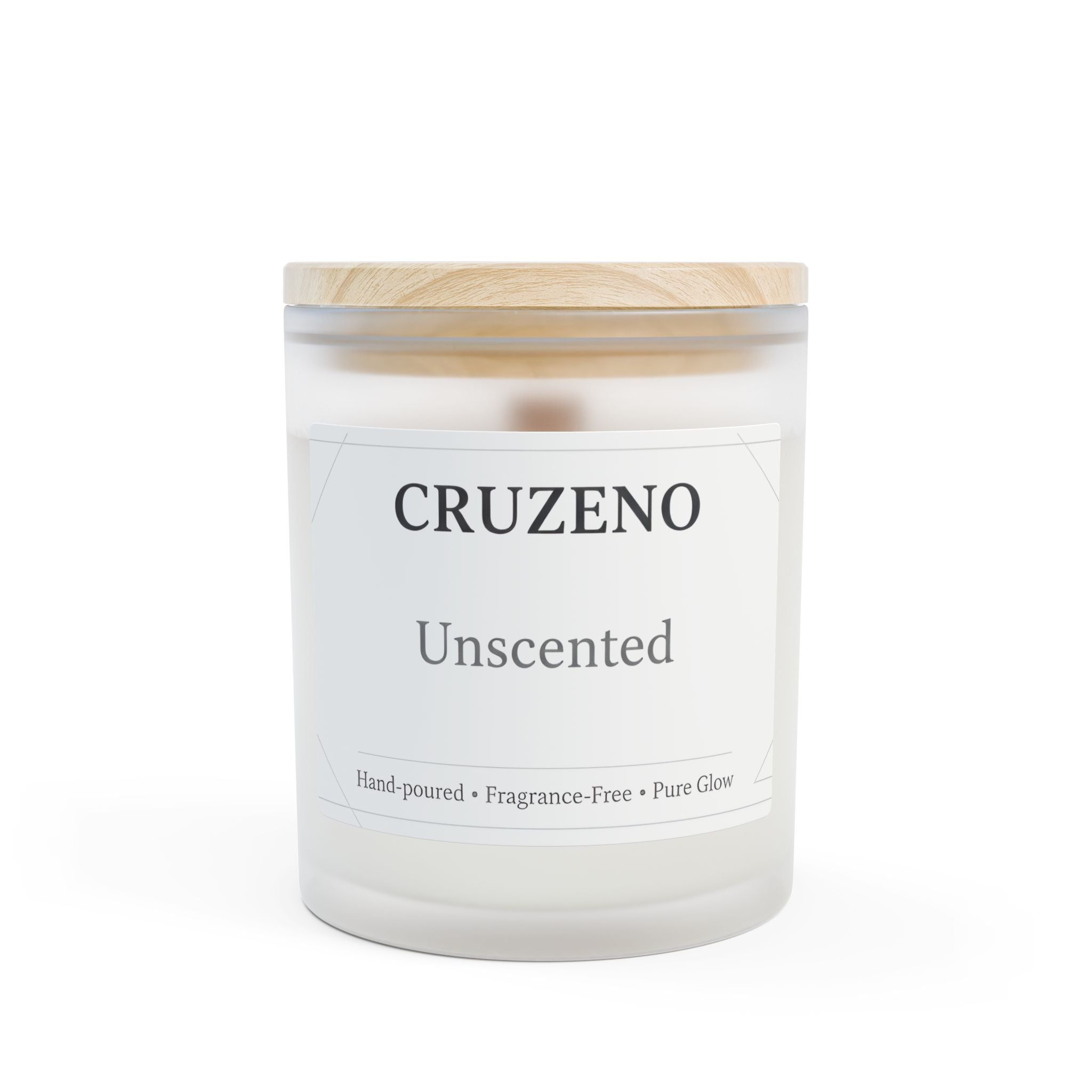 Cruzeno Fragrance-Free | Crackling Wooden Wick Candle
