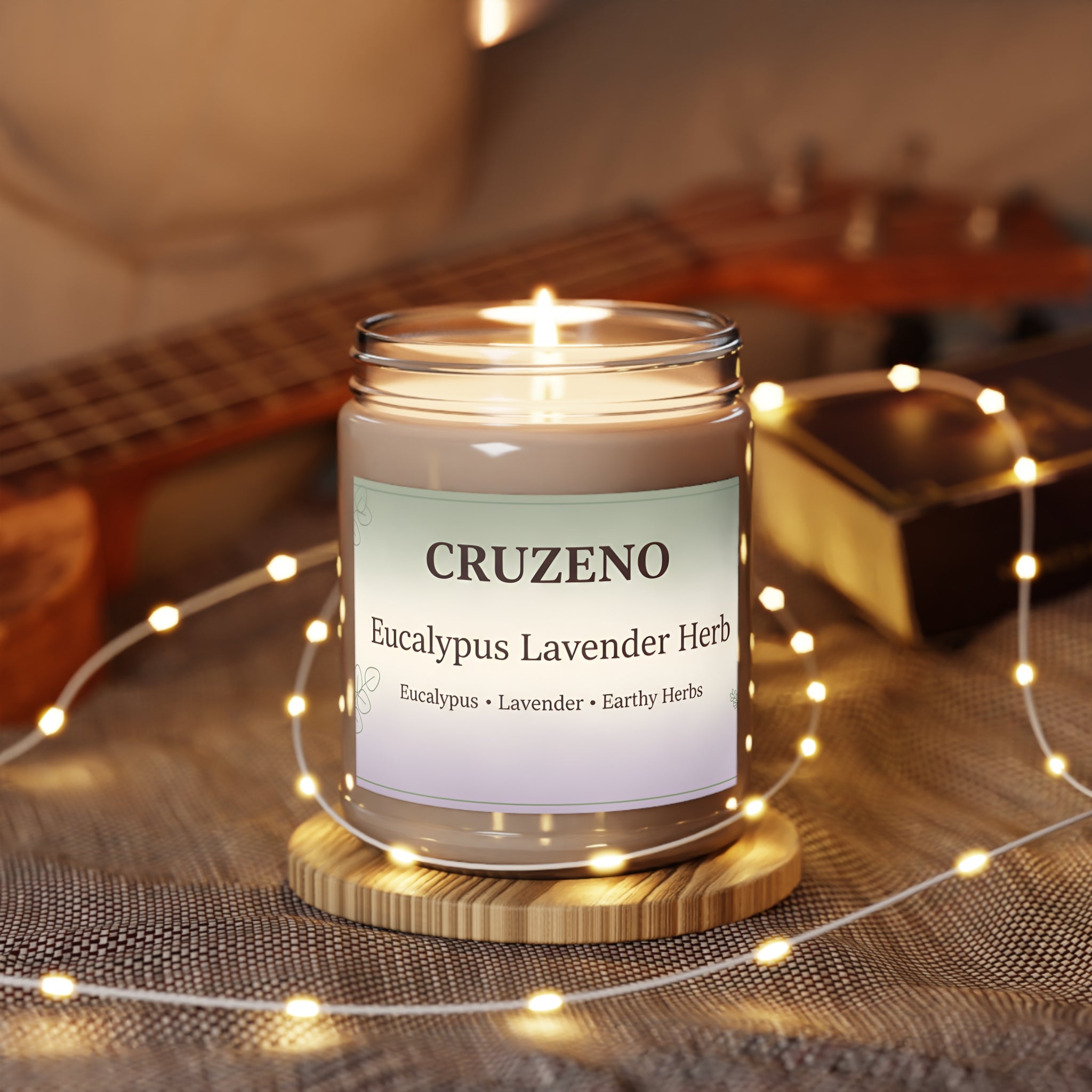 Cruzeno Eucalyptus Lavender Herb Soy Candle