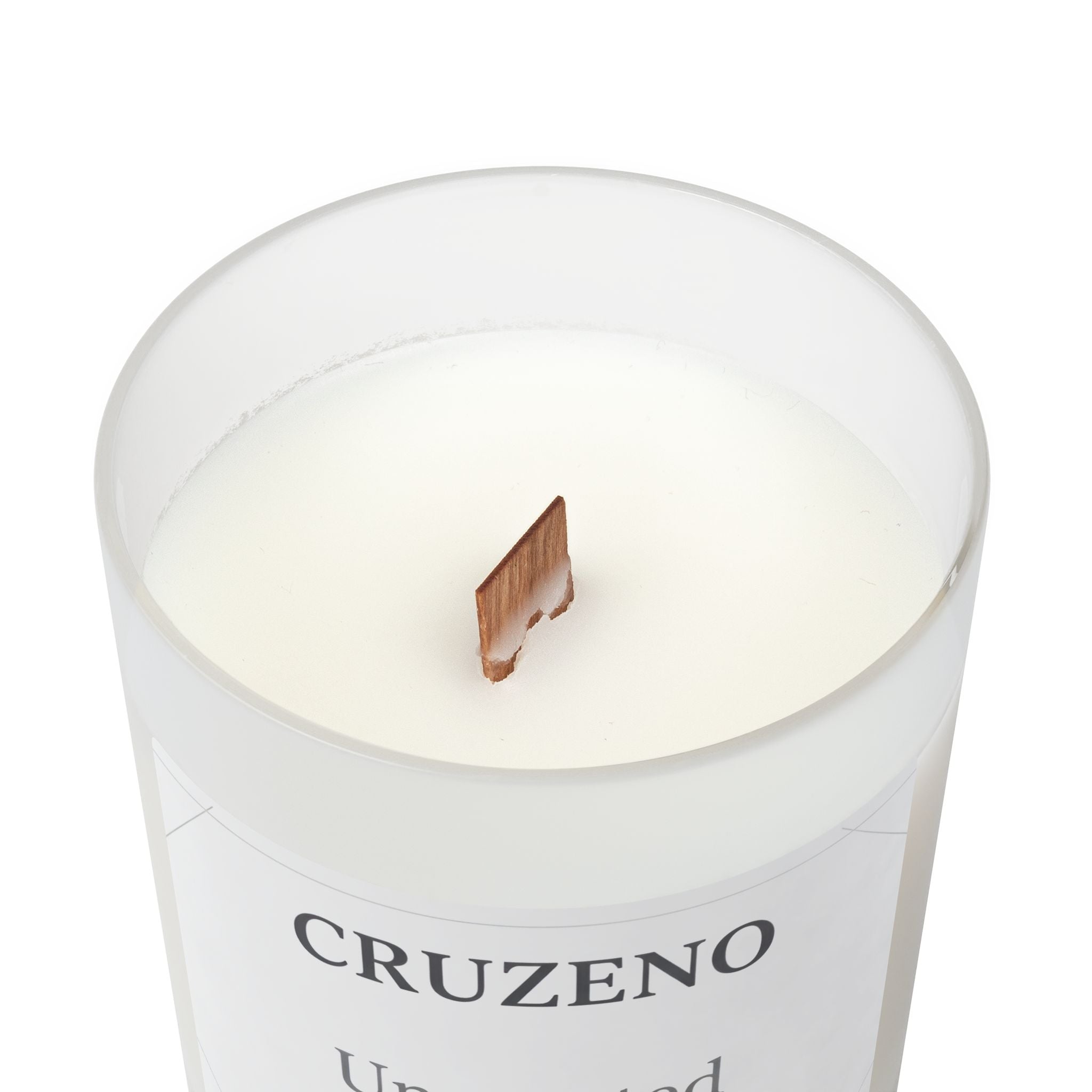 Cruzeno Fragrance-Free | Crackling Wooden Wick Candle