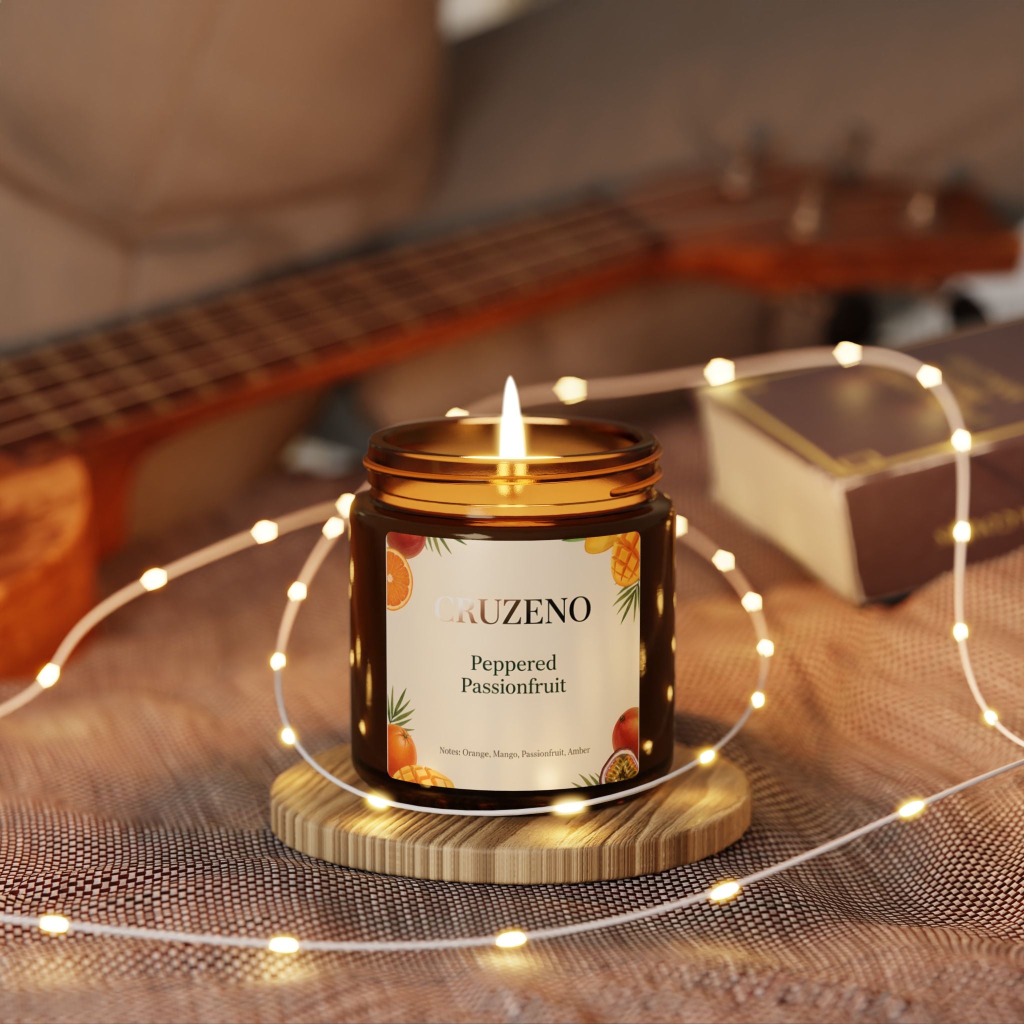 Cruzeno Peppered Passionfruit Scented Soy Candle
