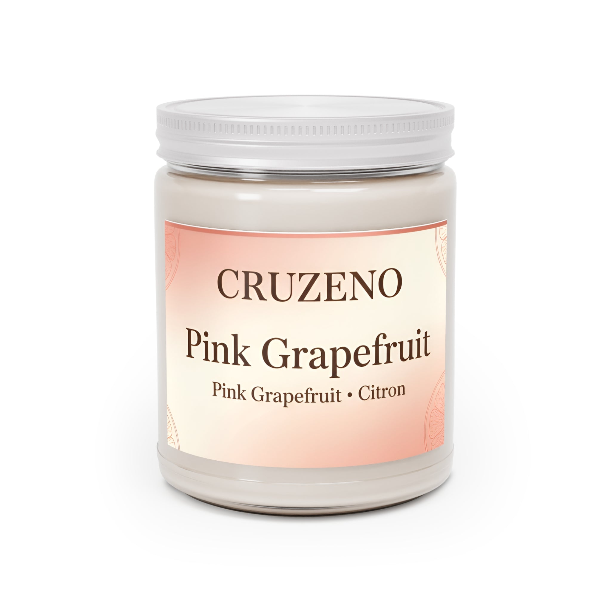 Cruzeno Pink Grapefruit Scented Soy Candle
