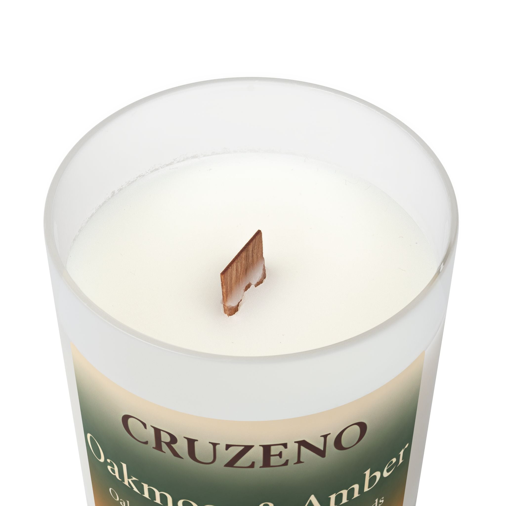 Cruzeno Oakmoss and Amber | Crackling Wooden Wick Candle