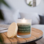 Cruzeno Oakmoss and Amber | Crackling Wooden Wick Candle