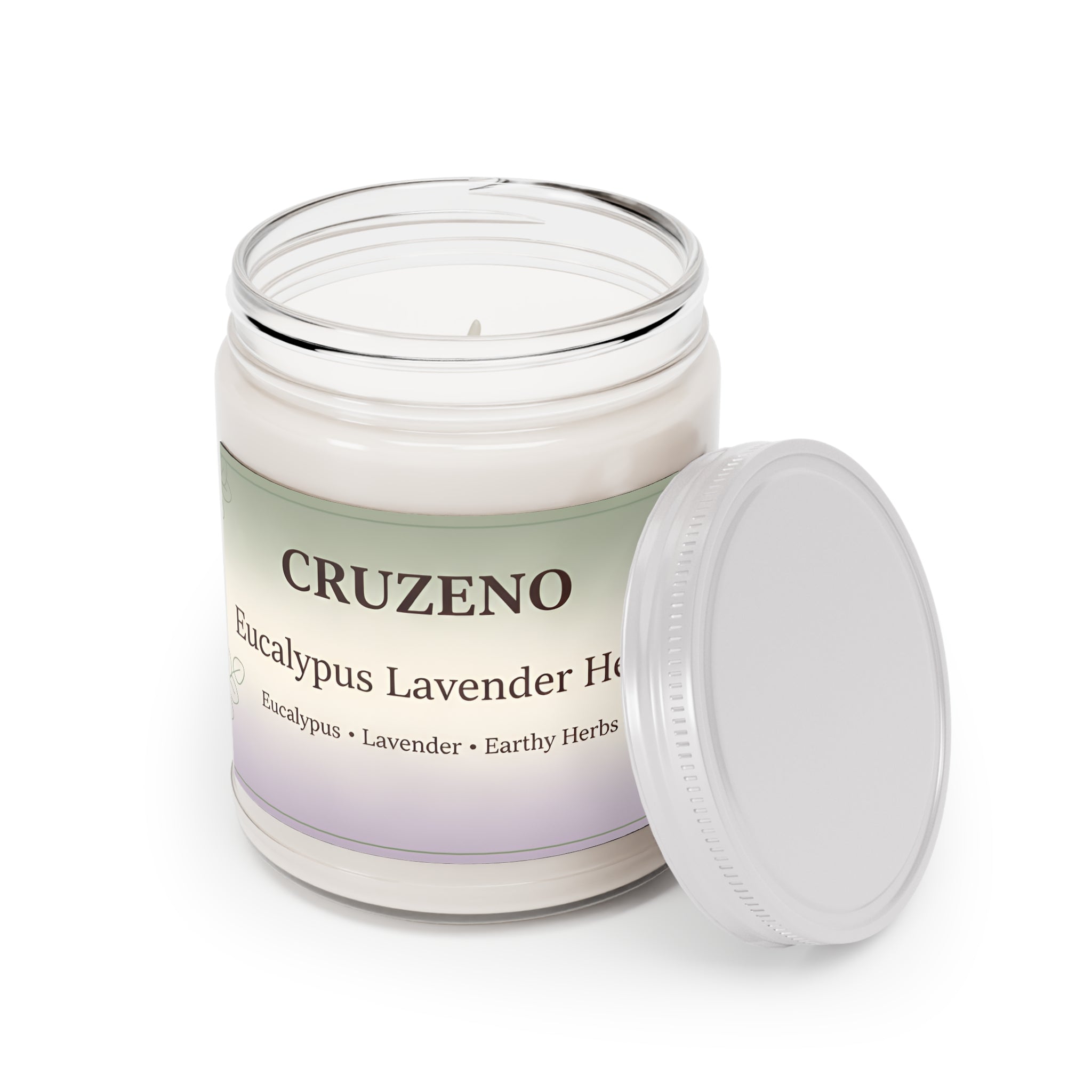 Cruzeno Eucalyptus Lavender Herb Soy Candle