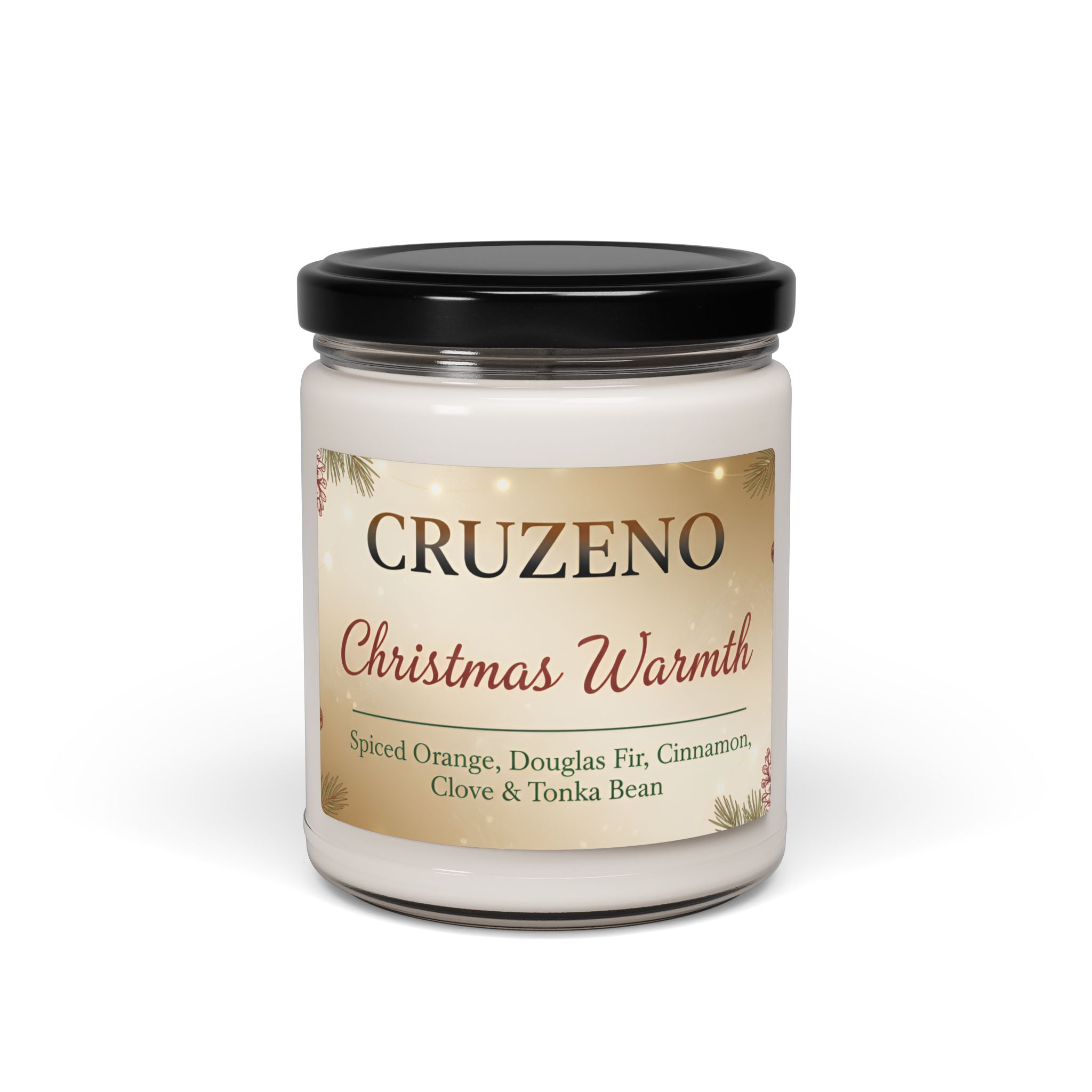 Cruzeno Christmas Warmth Scented Soy Candle