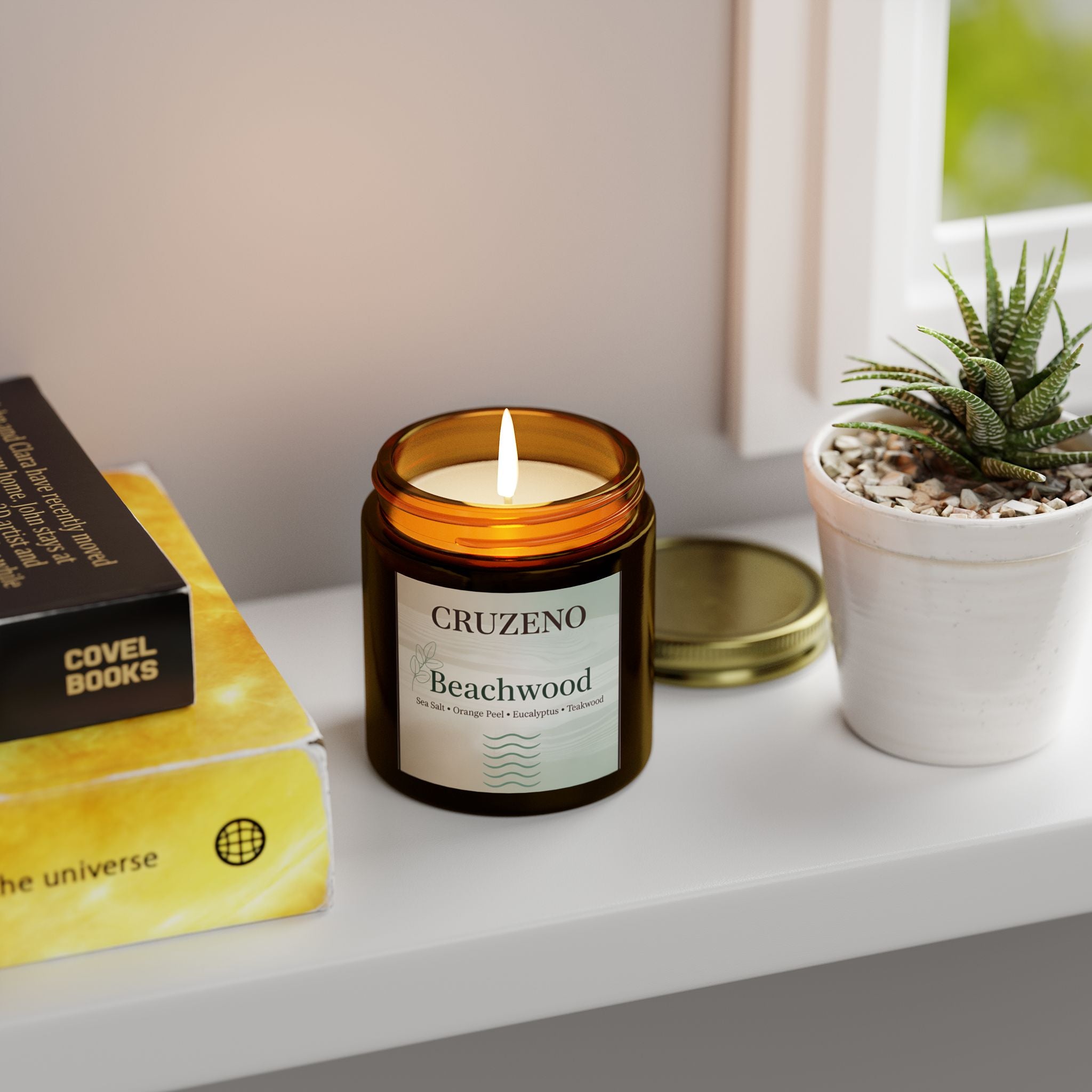 Cruzeno Beachwood | Coconut Apricot Wax Candle