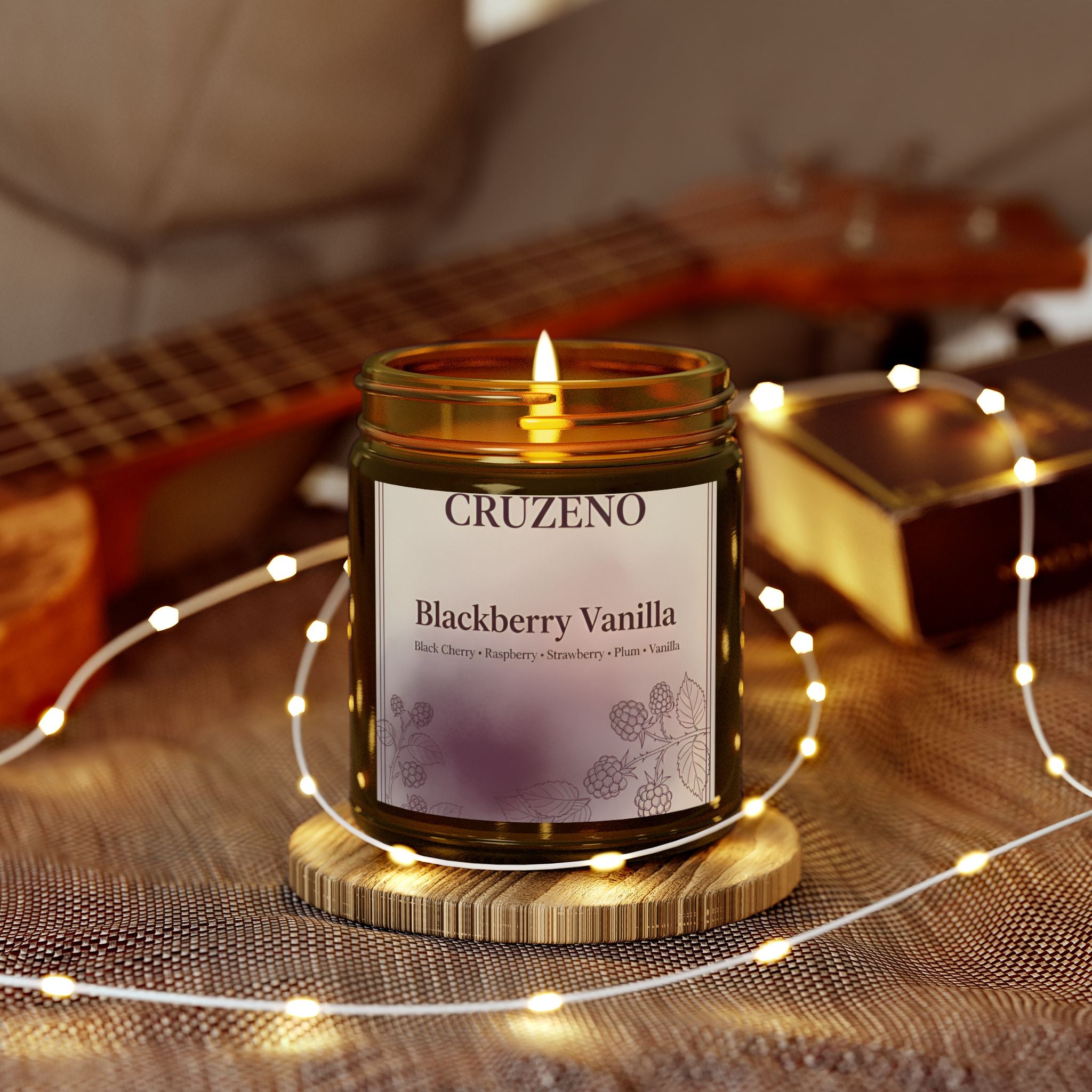 Cruzeno Blackberry Vanilla | Coconut Apricot Wax Candle