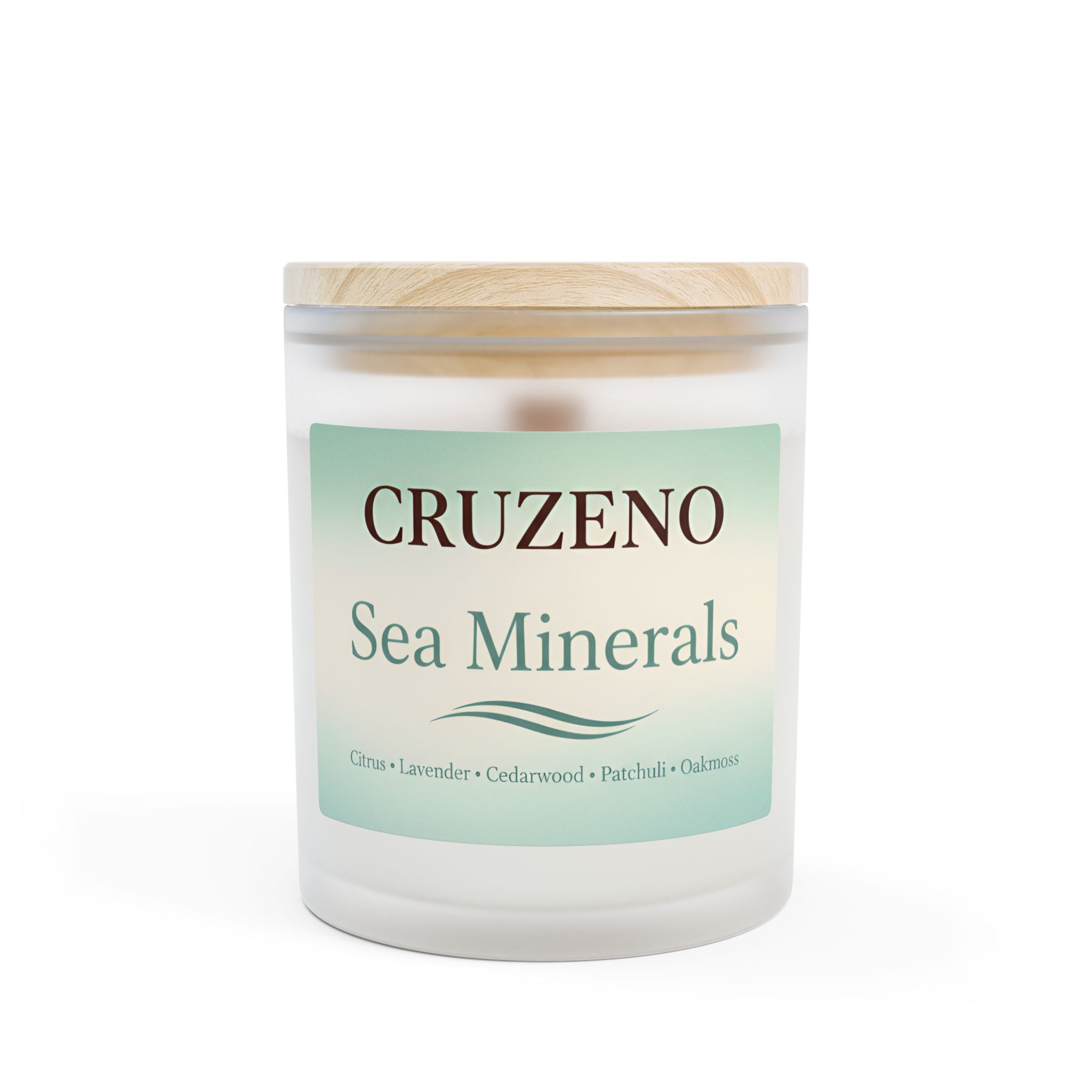 Cruzeno Sea Minerals | Crackling Wooden Wick Candle