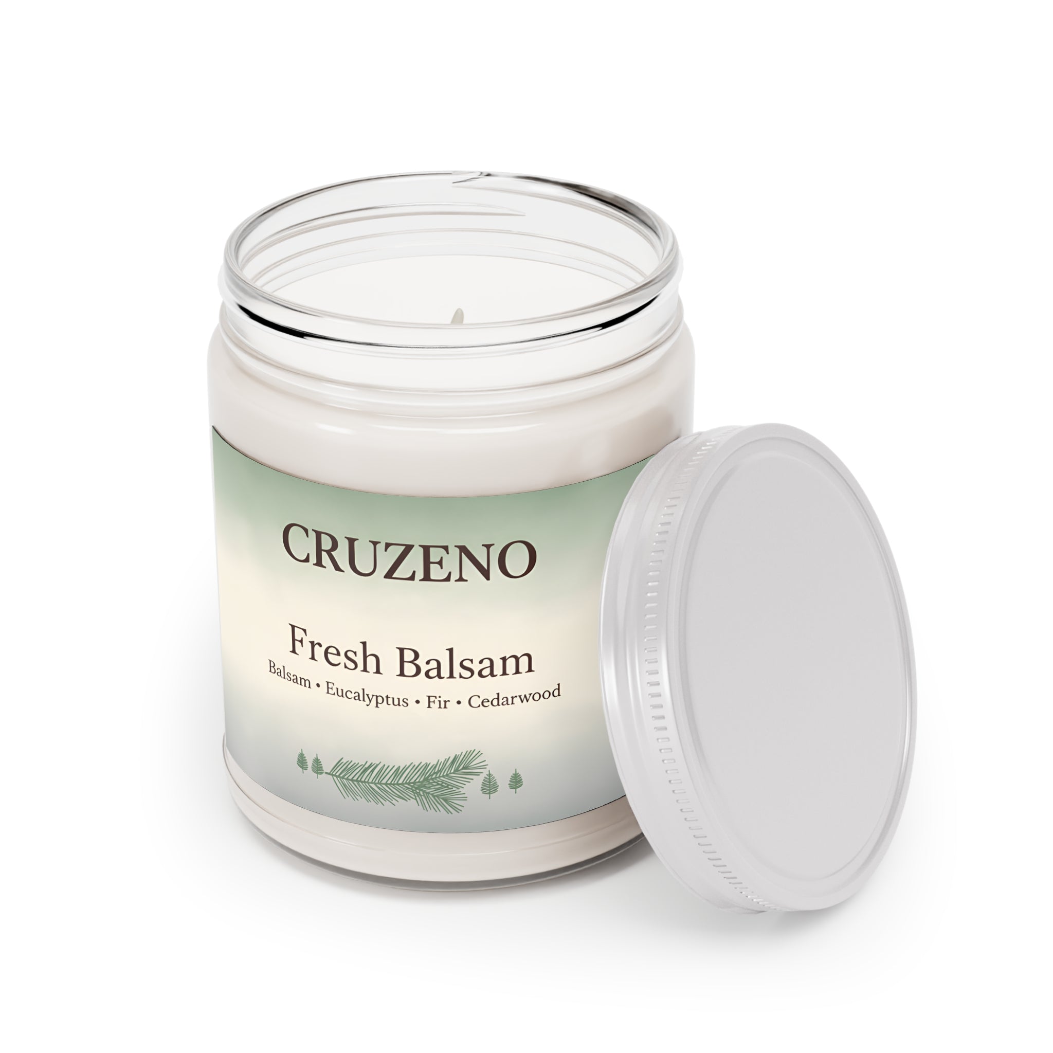 Cruzeno Fresh Balsam Scented Soy Candle