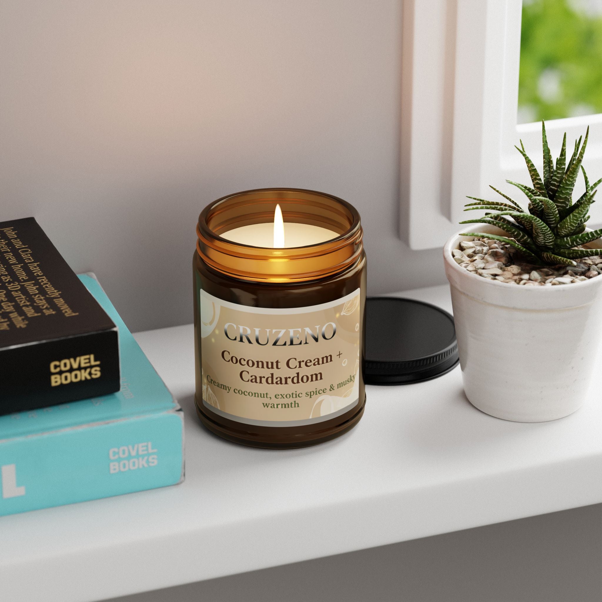 Cruzeno Coconut Cream + Cardamom Soy Candle