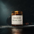 Cruzeno White Sage + Lavender Scented Soy Candle