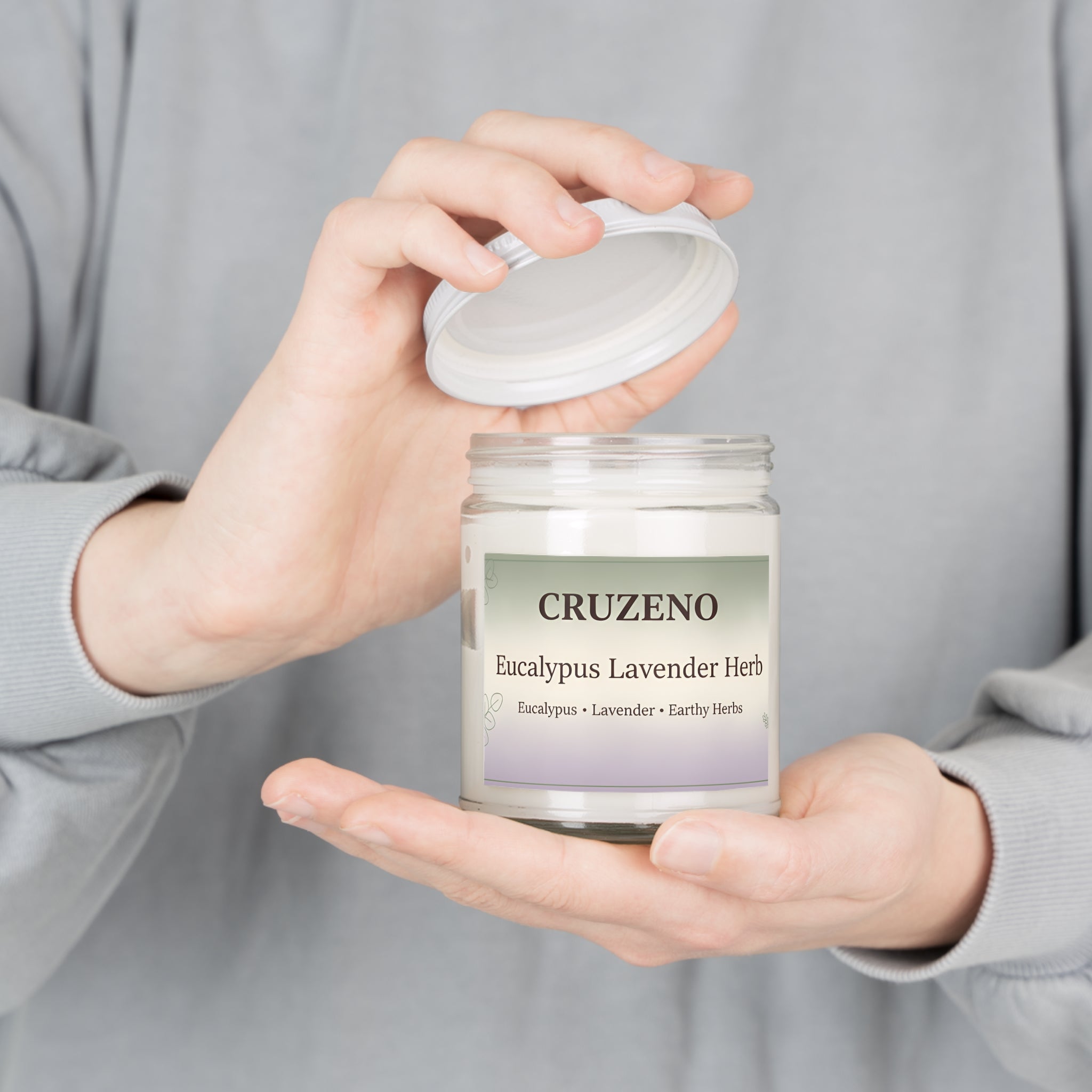 Cruzeno Eucalyptus Lavender Herb Soy Candle