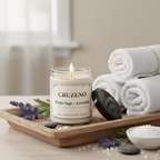 Cruzeno White Sage + Lavender Scented Soy Candle