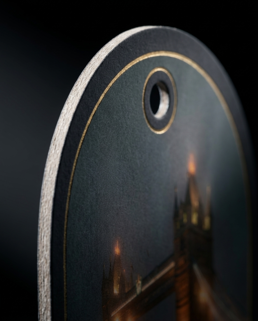 Minimalist Charcoal & Gold Frame